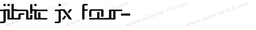 jitalic jx four字体转换